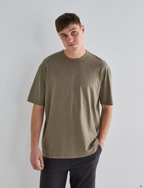 Gasoline Relaxed Ryder Tee, Bark product photo