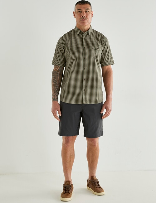 Kauri Trail Cooper Short Sleeve Shirt, Khaki product photo View 03 L