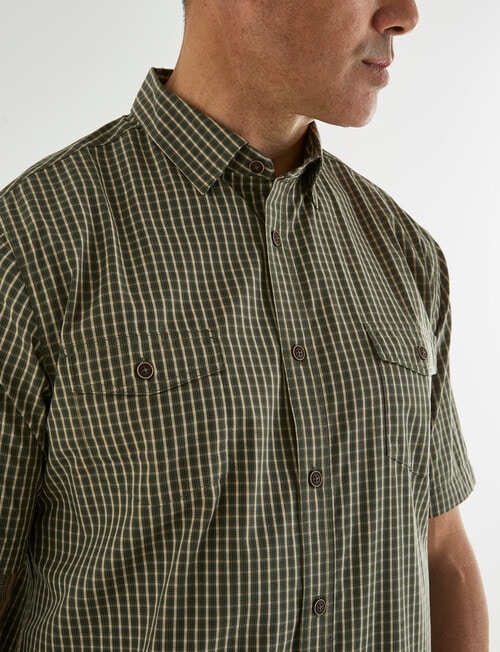 Kauri Trail Cooper Short Sleeve Shirt, Khaki product photo View 04 L