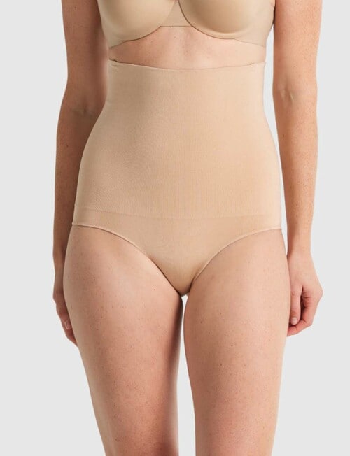 Nancy Ganz Seamless Seduction High Waist Brief, Taupe product photo