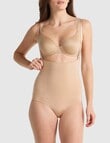 Nancy Ganz Seamless Seduction High Waist Brief, Taupe product photo View 02 S