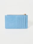 Boston + Bailey Card Holder with Zip Pocket, Light Blue product photo View 02 S