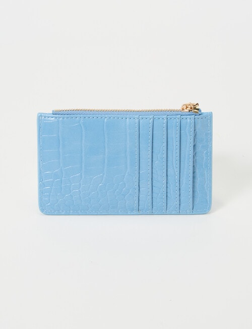 Boston + Bailey Card Holder with Zip Pocket, Light Blue product photo View 02 L