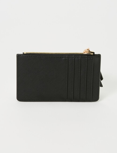 Boston + Bailey Card Holder with Zip Pocket, Black product photo View 02 L