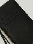 Boston + Bailey Card Holder with Zip Pocket, Black product photo View 05 S