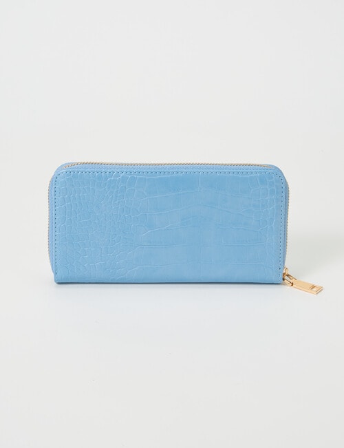 Boston + Bailey Large Zip Around Wallet, Light Blue product photo View 02 L