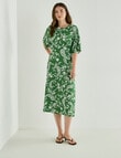 Whistle Paisley Empire Dress, Green Apple product photo