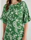 Whistle Paisley Empire Dress, Green Apple product photo View 04 S