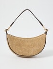 Zest Straw Crossbody Bag, Chocolate product photo View 07 S