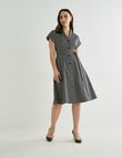 Oliver Black Stripe Shirtdress, Black & White product photo