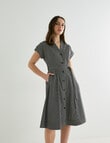 Oliver Black Stripe Shirtdress, Black & White product photo View 03 S