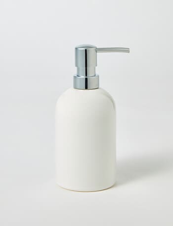 Salt&Pepper Tide Soap Dispenser, White product photo