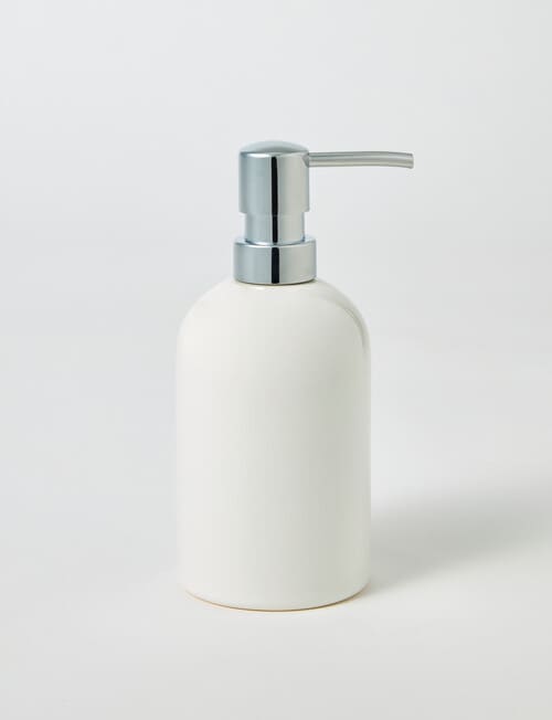 Salt&Pepper Tide Soap Dispenser, White product photo