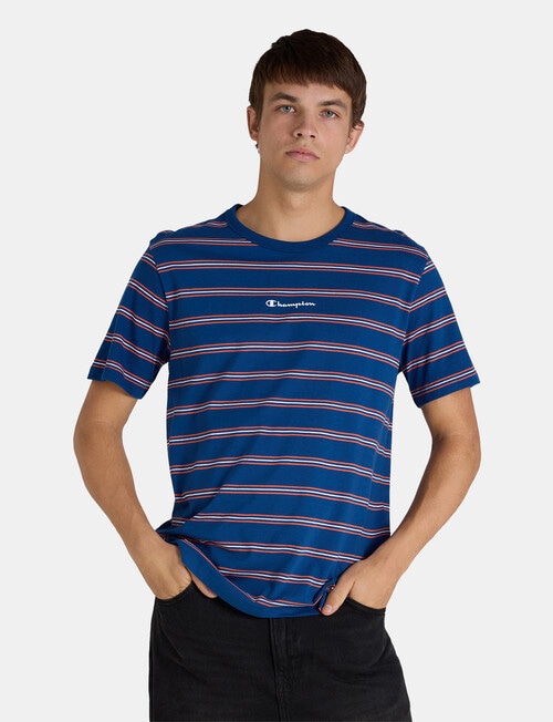 Champion Legacy Stripe Tee, Midnight Run product photo