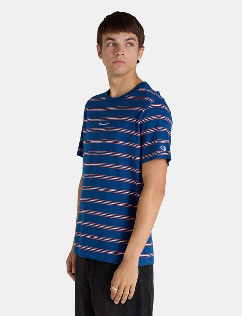Champion Legacy Stripe Tee, Midnight Run product photo View 02 L