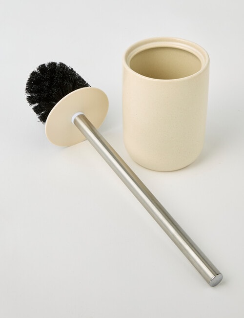 Salt&Pepper River Toilet Brush Holder, Sand product photo View 03 L