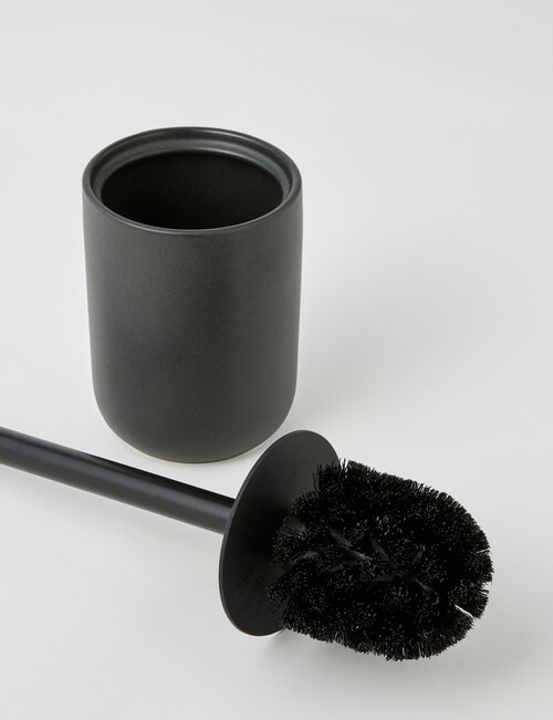 Salt&Pepper River Toilet Brush Holder, Black product photo View 02 L