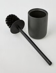 Salt&Pepper River Toilet Brush Holder, Black product photo View 03 S