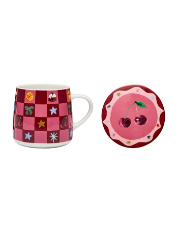 Porto Tis the Season Mug & Coaster Set, 250ml, Cherry product photo