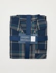 Chisel Woven Check Short PJ Set, Navy & Teal product photo View 05 S