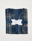 Chisel Woven Check Nightshirt, Navy & Teal product photo View 05 S
