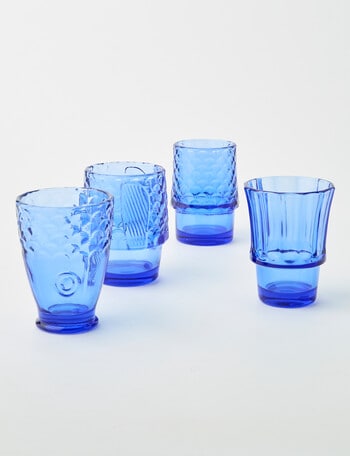 Porto Mare Tumblers, Set of 4, 210ml, Blue product photo