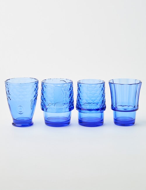 Porto Mare Tumblers, Set of 4, 210ml, Blue product photo View 02 L
