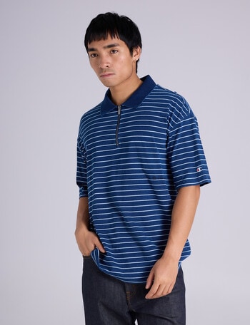 Champion Rochester Vintage Wash Polo, Indigo Dye product photo