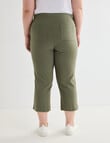 Studio Curve Bengaline Seam Detail Crop Pant, Foliage product photo View 02 S
