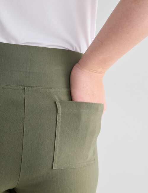 Studio Curve Bengaline Seam Detail Crop Pant, Foliage product photo View 05 L