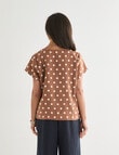 Ella J Linen Top, Copper Spot product photo View 02 S