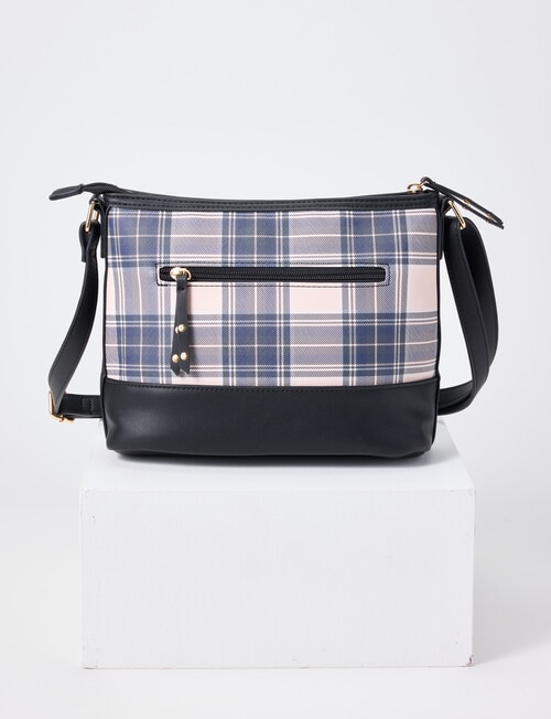 Boston + Bailey Printed Crossbody, Blush Check product photo View 02 L