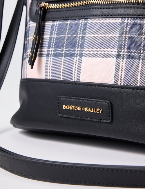 Boston + Bailey Printed Crossbody, Blush Check product photo View 09 L