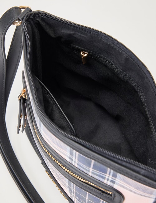 Boston + Bailey Printed Crossbody, Blush Check product photo View 10 L