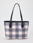 Boston + Bailey Printed Tote, Blush Check product photo View 02 S
