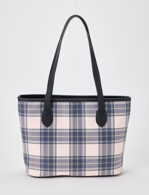 Boston + Bailey Printed Tote, Blush Check product photo View 02 L