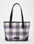 Boston + Bailey Printed Tote, Blush Check product photo View 04 S