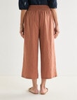 Ella J Linen Crop Pant, Copper product photo View 02 S
