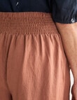 Ella J Linen Crop Pant, Copper product photo View 06 S