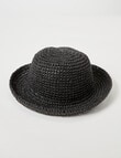 Zest Resort Crochet Bucket Hat, Black product photo