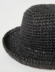 Zest Resort Crochet Bucket Hat, Black product photo View 03 S