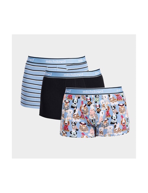 Mitch Dowd Shirty Dogs Cotton Trunk, 3-Pack, Assorted product photo