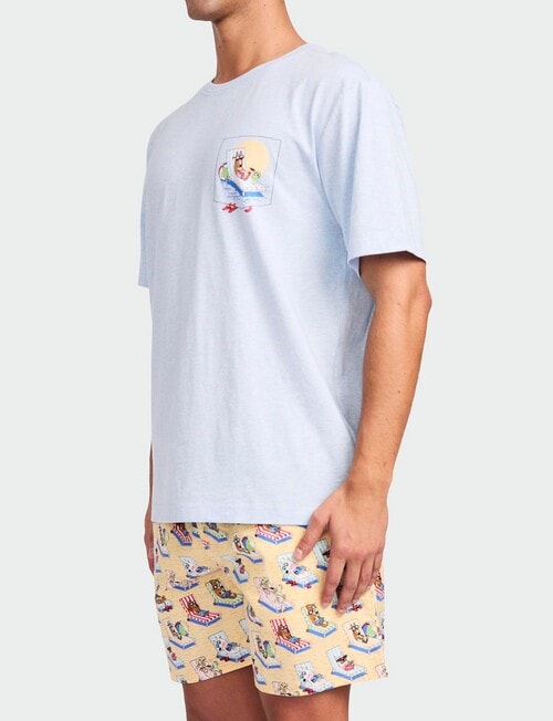 Mitch Dowd Doggy Loungin Short PJ Set, Sand product photo View 03 L