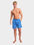Mitch Dowd Surf 68 Cotton Woven Sleep Short, Blue product photo View 06 S