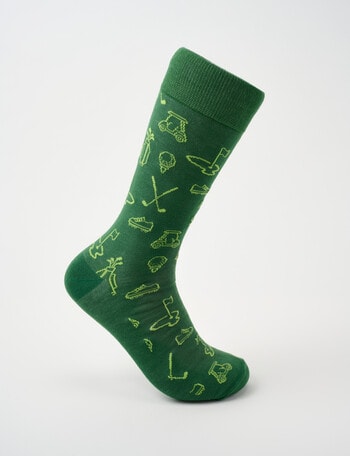 Mazzoni Golf Icons Bamboo-blend Crew Sock, Green product photo