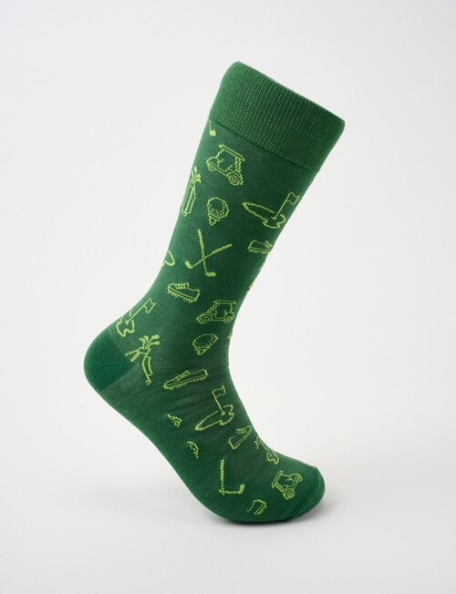 Mazzoni Golf Icons Bamboo-blend Crew Sock, Green product photo
