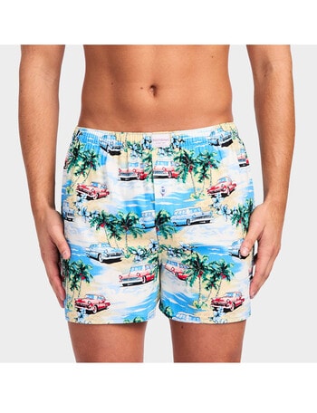 Mitch Dowd Aloha Cotton Boxer, Multicolour product photo