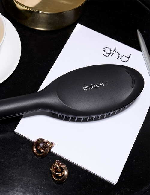 ghd Glide+ Smoothing Hot Oval Brush, Black product photo View 07 L
