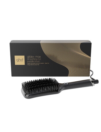 ghd Glide+ Max Smoothing Hot Paddle Brush, Black product photo