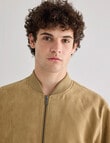 Gasoline Suede Bomber, Tan product photo View 05 S